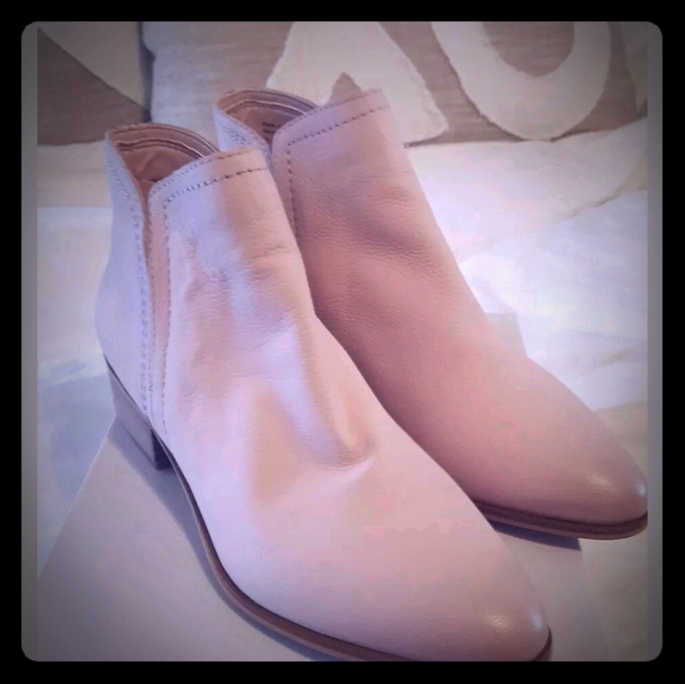 Aldo brand leather new pink booties